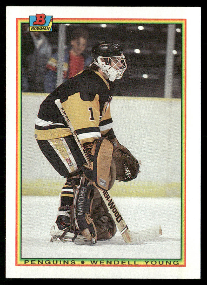 Wendell Young 1990-91 Bowman #203 RC Pittsburgh Penguins