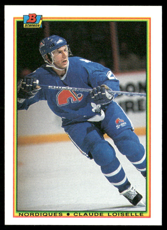 Claude Loiselle 1990-91 Bowman #175 RC Quebec Nordiques