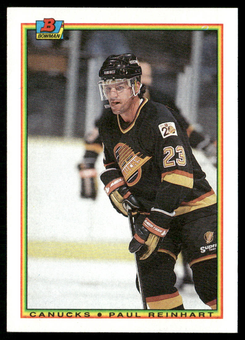Paul Reinhart 1990-91 Bowman #60 Vancouver Canucks