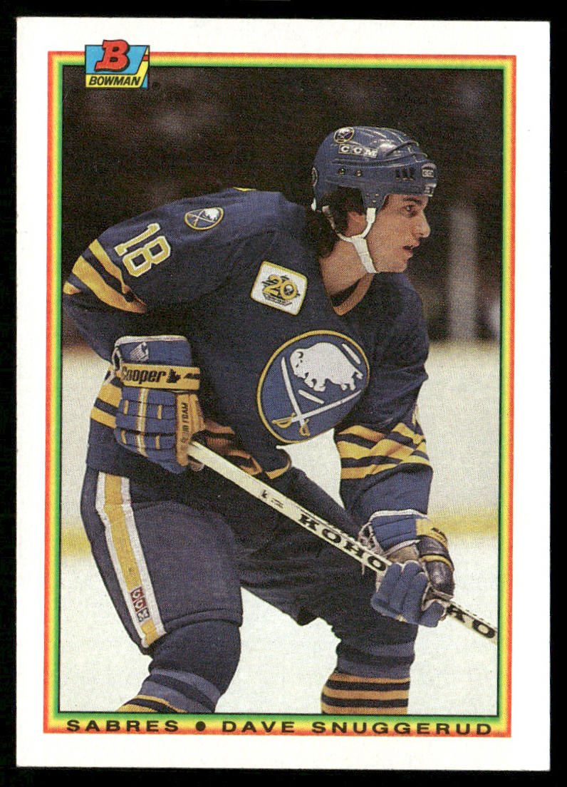 Dave Snuggerud 1990-91 Bowman #249 RC Buffalo Sabres