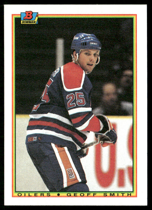 Geoff Smith 1990-91 Bowman #192 RC Edmonton Oilers