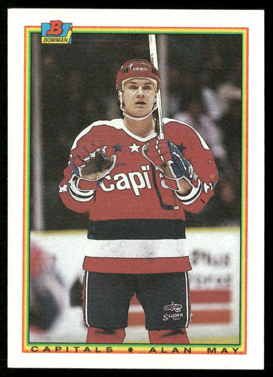 Alan May 1990-91 Bowman #78 RC Washington Capitals