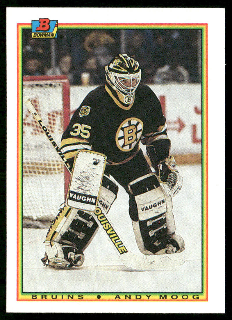 Andy Moog 1990-91 Bowman #35 Boston Bruins