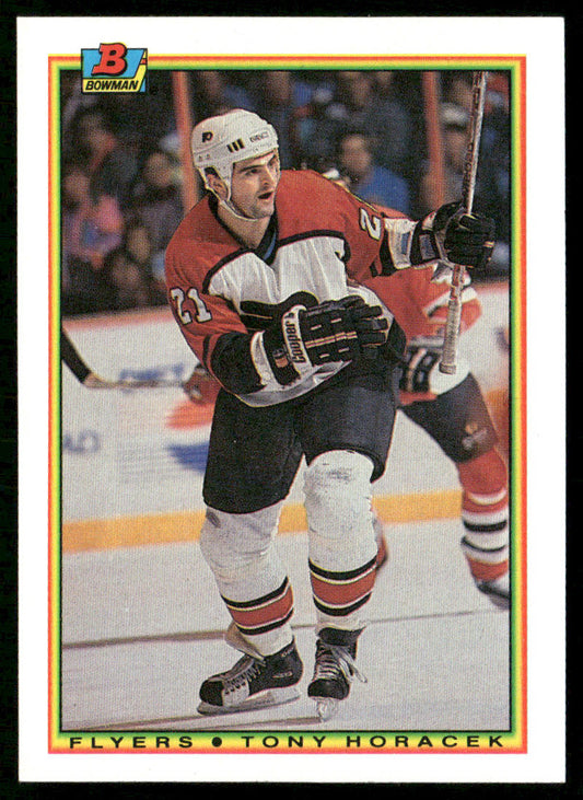Tony Horacek 1990-91 Bowman #104 RC Philadelphia Flyers