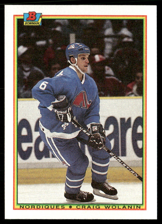 Craig Wolanin 1990-91 Bowman #166 RC Quebec Nordiques