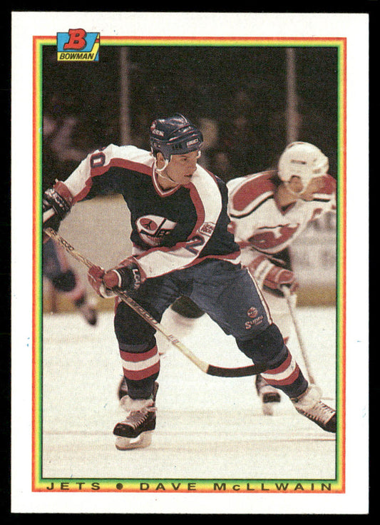 Dave McLlwain 1990-91 Bowman #136 Winnipeg Jets