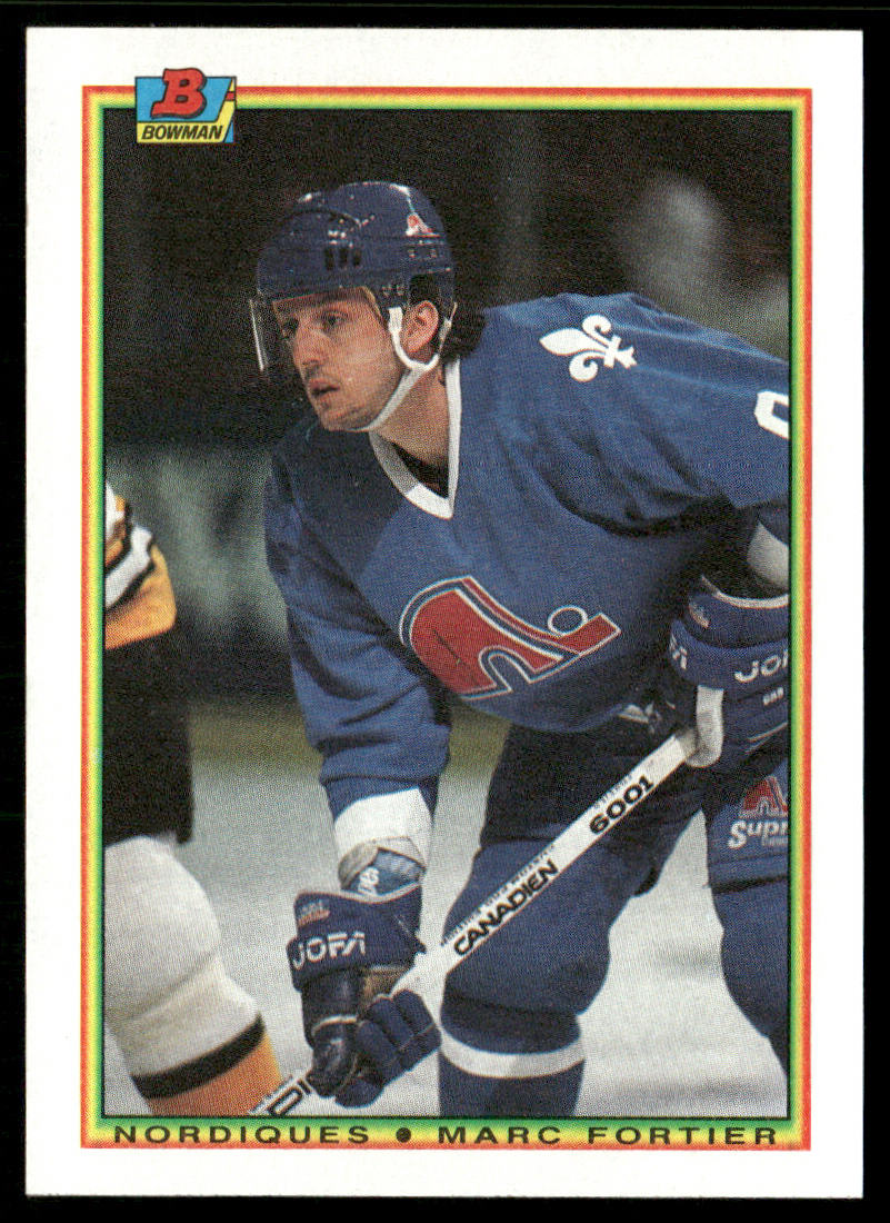 Marc Fortier 1990-91 Bowman #167 Quebec Nordiques