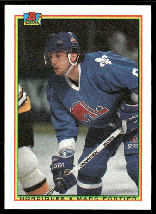 Marc Fortier 1990-91 Bowman #167 Quebec Nordiques