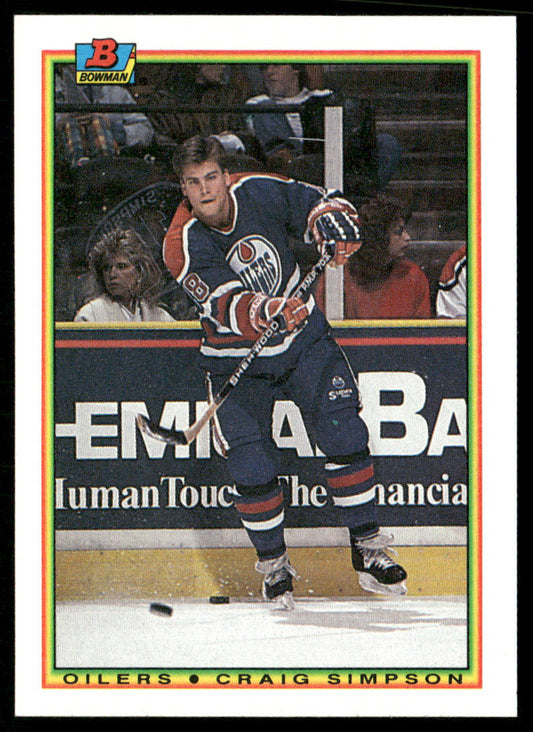 Craig Simpson 1990-91 Bowman #201 Edmonton Oilers