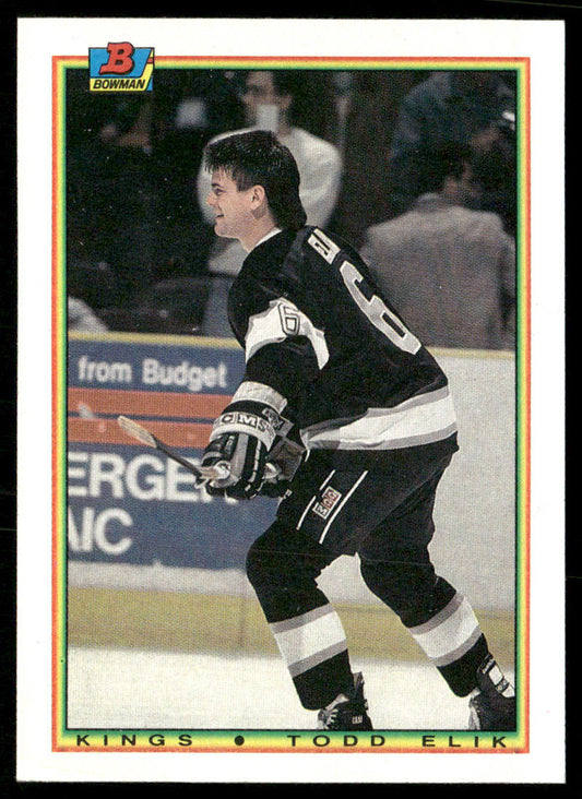 Todd Elik 1990-91 Bowman #151 RC Los Angeles Kings
