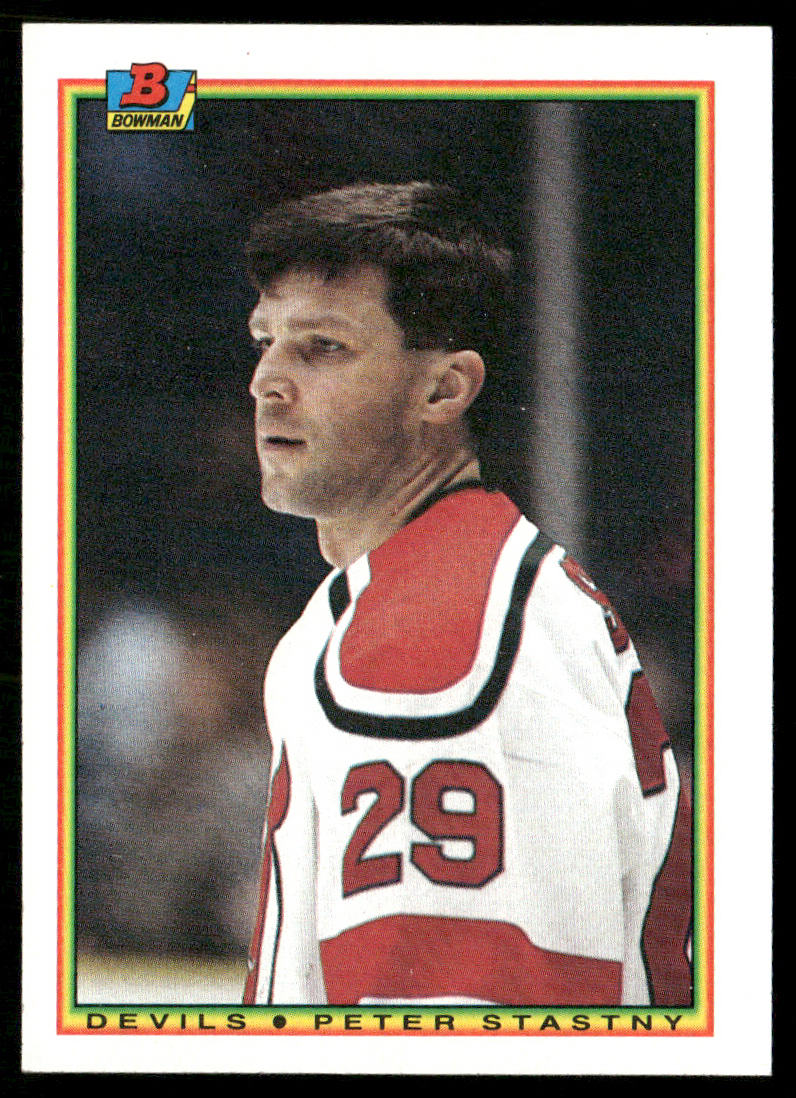 Peter Stastny 1990-91 Bowman #86 New Jersey Devils