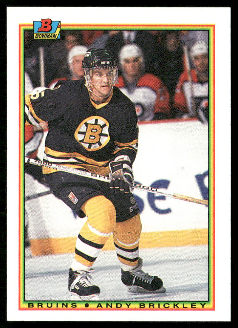Andy Brickley 1990-91 Bowman #27 Boston Bruins