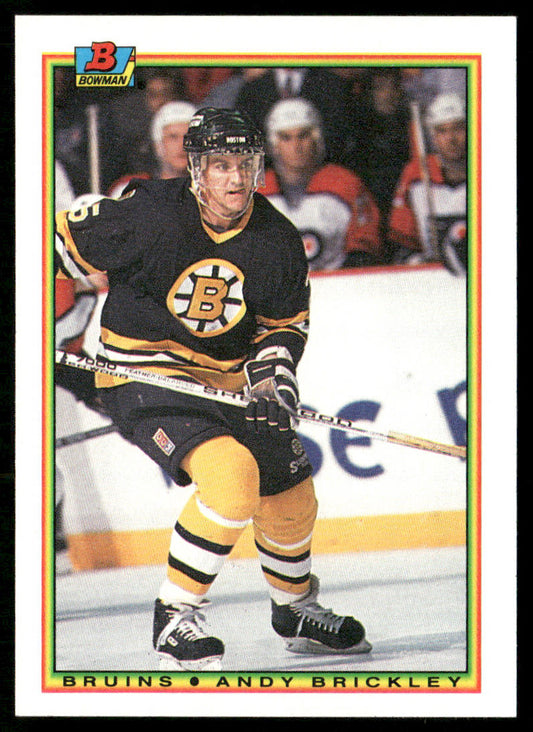 Andy Brickley 1990-91 Bowman #27 Boston Bruins