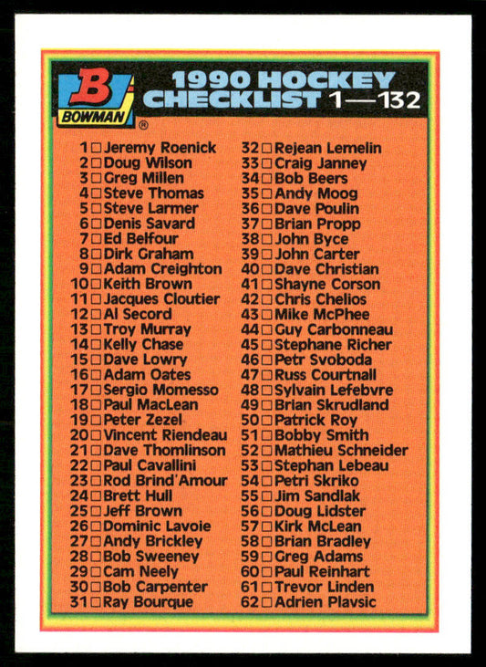Checklist: 1-132 1990-91 Bowman #263