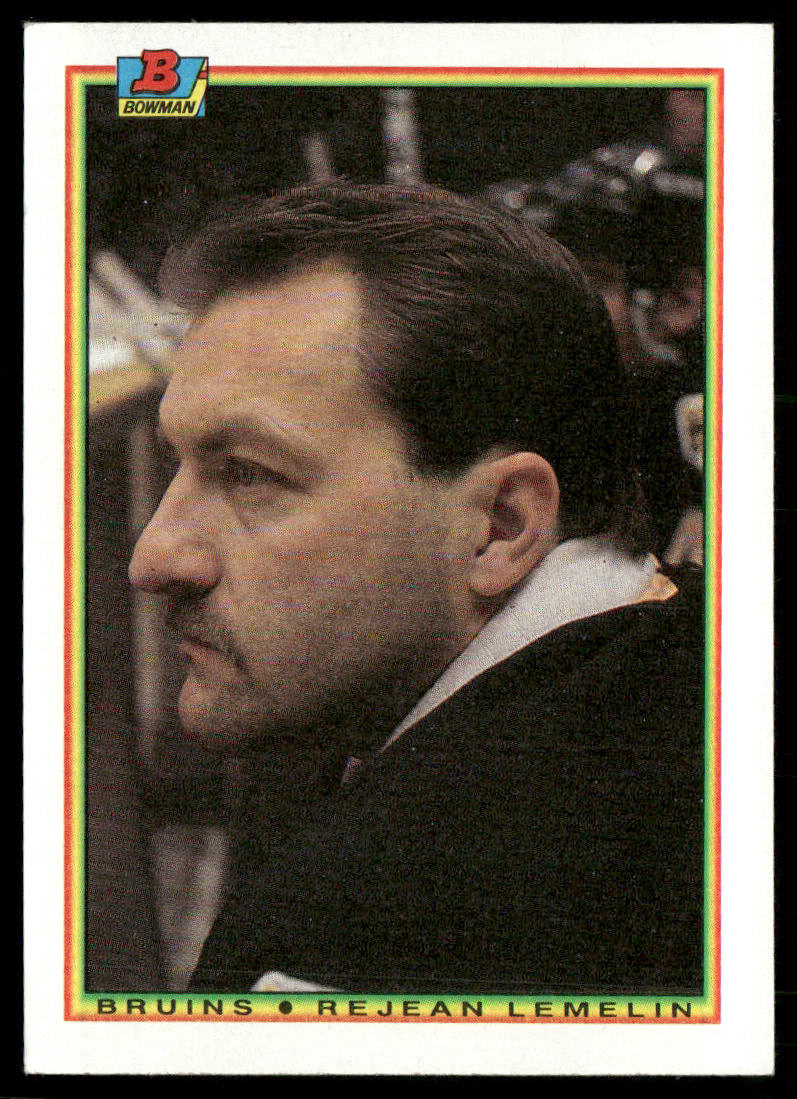 Rejean Lemelin 1990-91 Bowman #32 Boston Bruins
