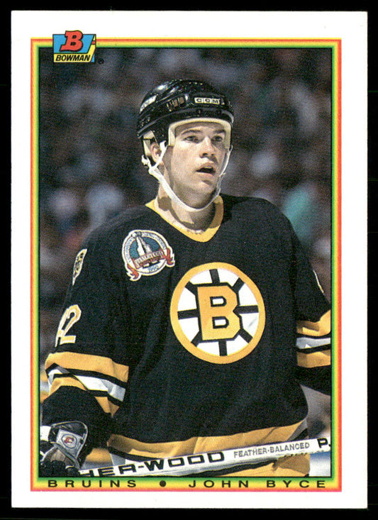 John Byce 1990-91 Bowman #38 RC Boston Bruins