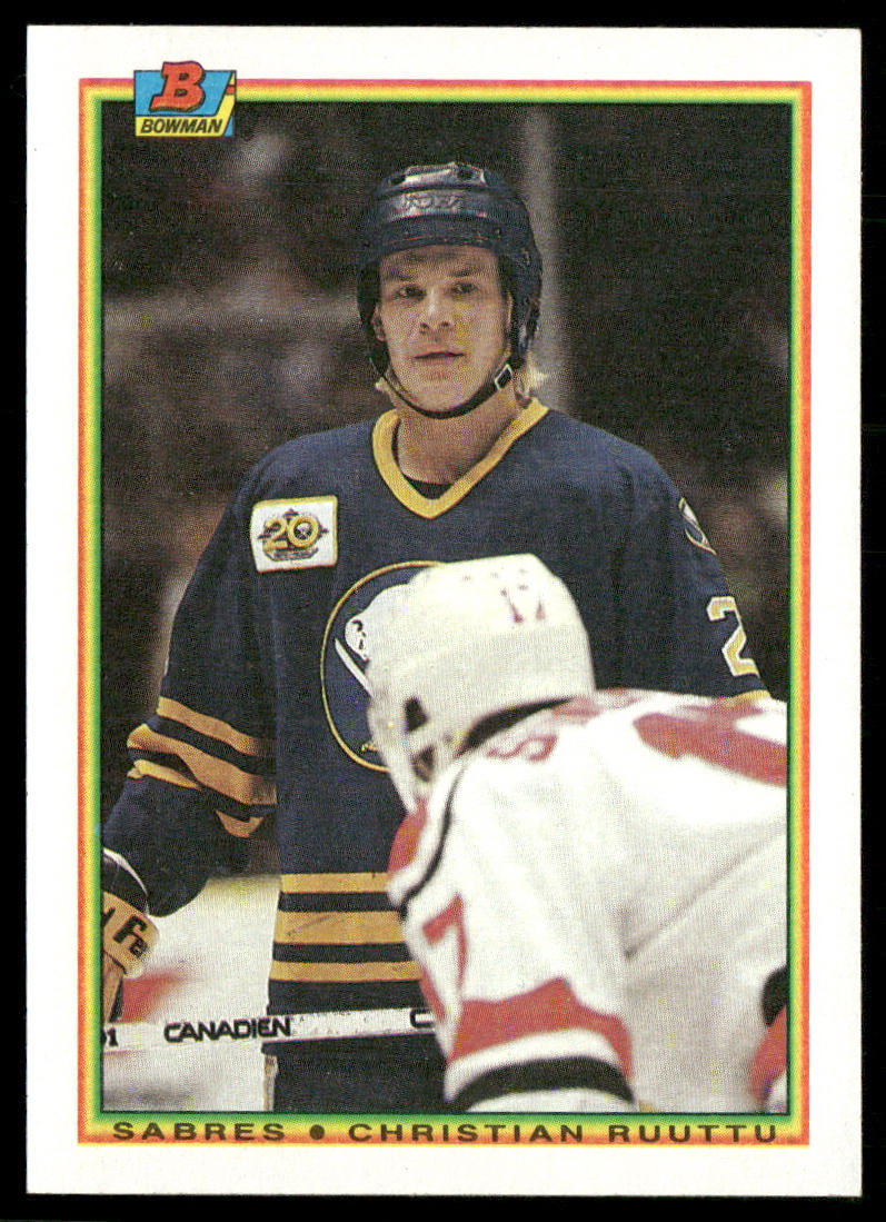 Christian Ruuttu 1990-91 Bowman #244 Buffalo Sabres