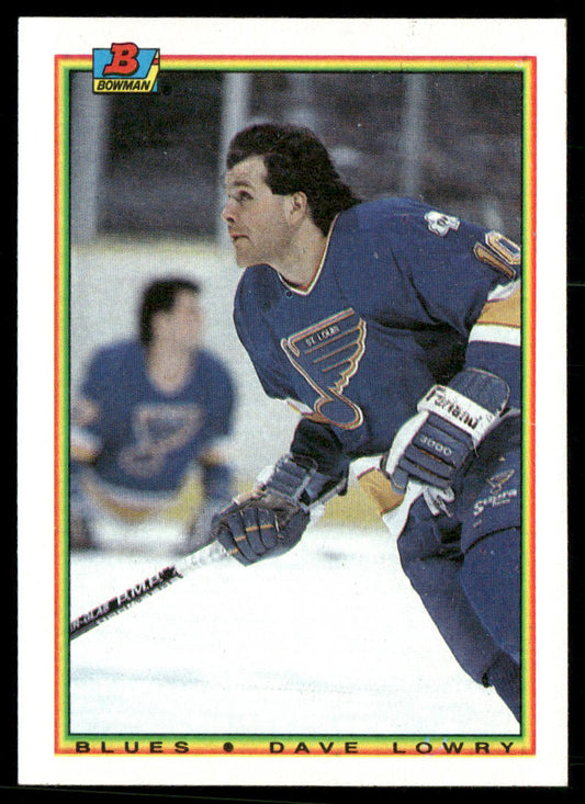 Dave Lowry 1990-91 Bowman #15 RC St. Louis Blues