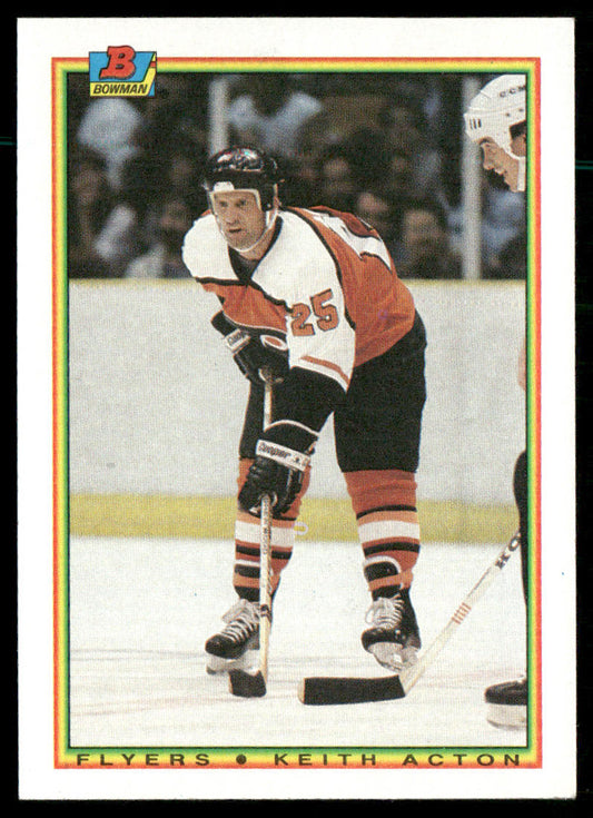 Keith Acton 1990-91 Bowman #113 Philadelphia Flyers