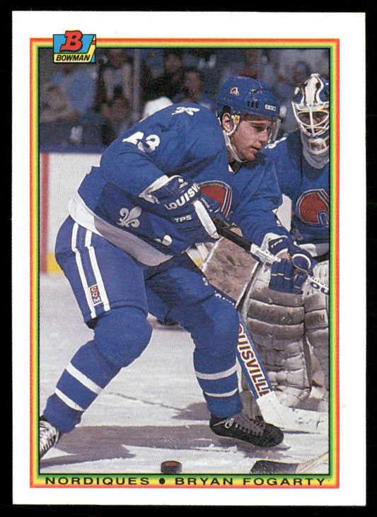 Bryan Fogarty 1990-91 Bowman #173 RC Quebec Nordiques