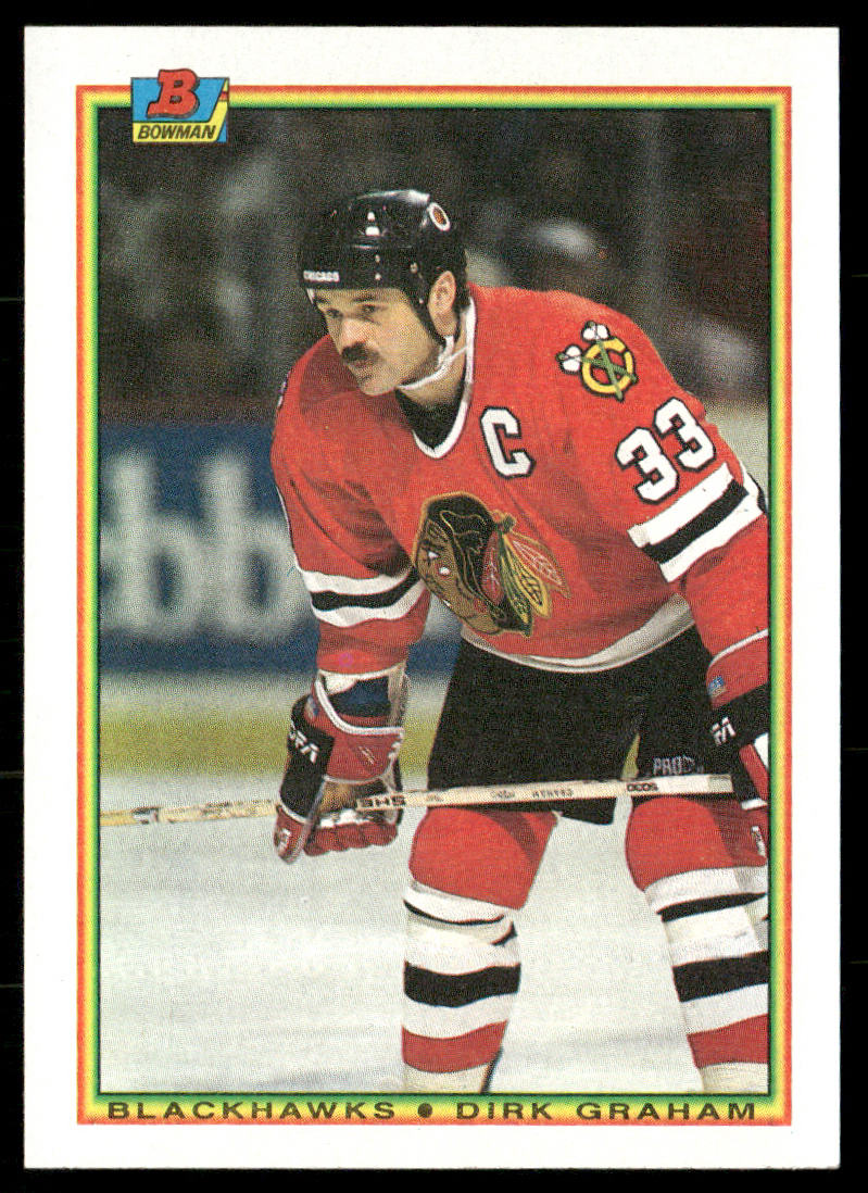 Dirk Graham 1990-91 Bowman #8 Chicago Blackhawks