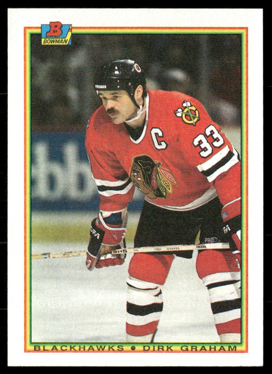 Dirk Graham 1990-91 Bowman #8 Chicago Blackhawks
