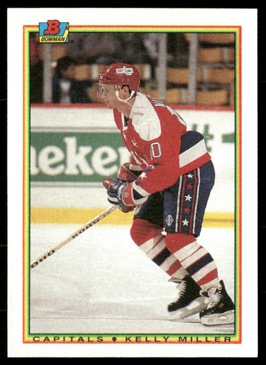 Kelly Miller 1990-91 Bowman #76 Washington Capitals