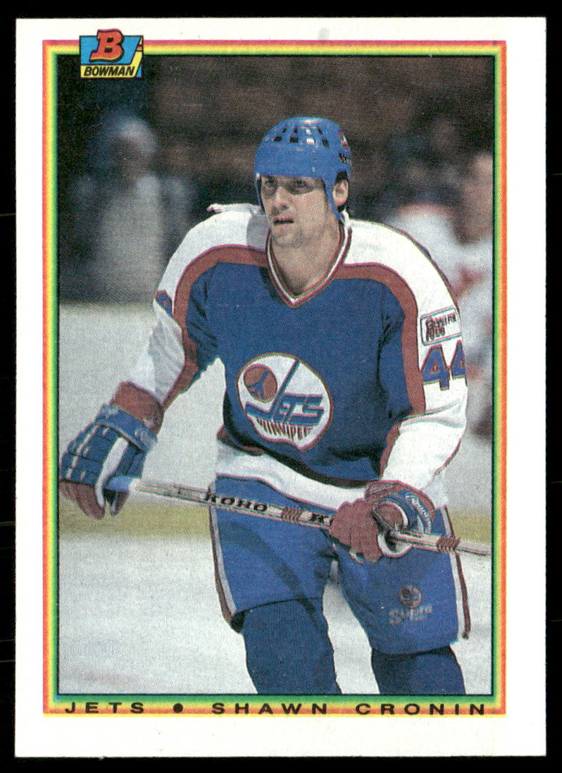 Shawn Cronin 1990-91 Bowman #128 RC Winnipeg Jets