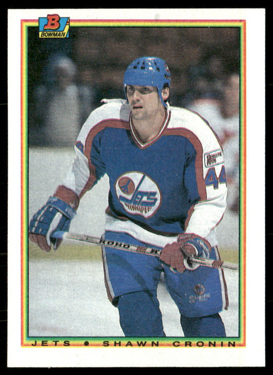 Shawn Cronin 1990-91 Bowman #128 RC Winnipeg Jets