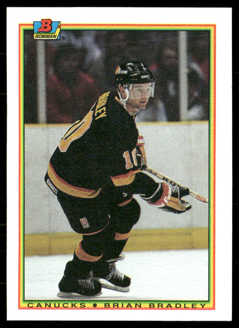 Brian Bradley 1990-91 Bowman #58 Vancouver Canucks