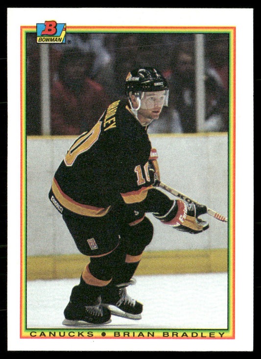 Brian Bradley 1990-91 Bowman #58 Vancouver Canucks