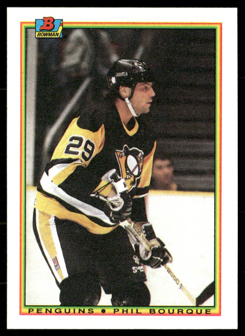 Phil Bourque 1990-91 Bowman #205 Pittsburgh Penguins