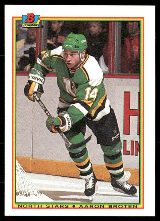 Aaron Broten 1990-91 Bowman #185 Minnesota North Stars