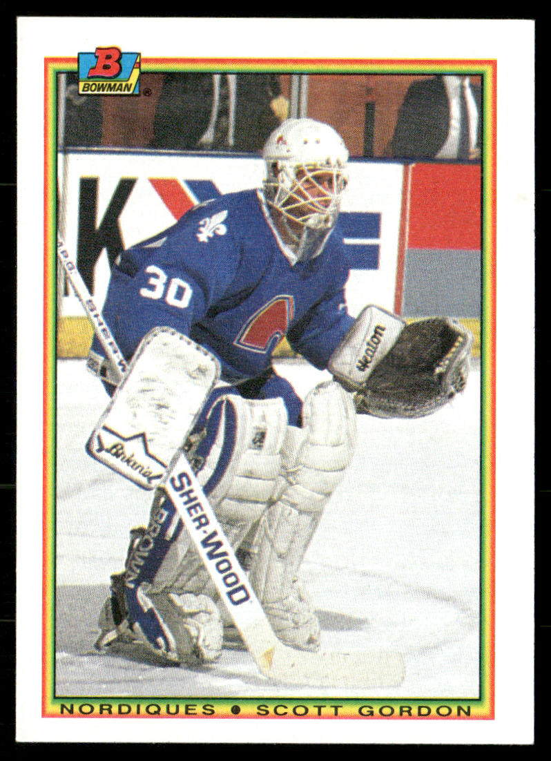 Scott Gordon 1990-91 Bowman #171 RC Quebec Nordiques