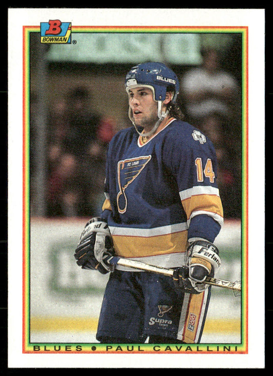 Paul Cavallini 1990-91 Bowman #22 St. Louis Blues