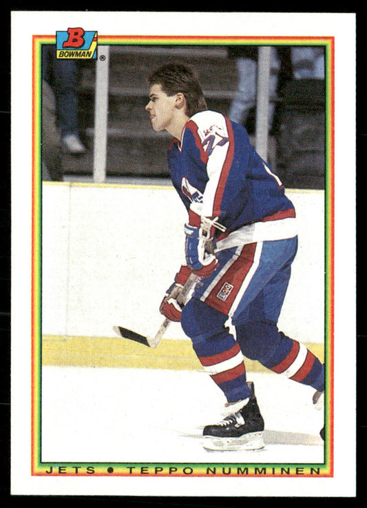 Teppo Numminen 1990-91 Bowman #138 RC Winnipeg Jets