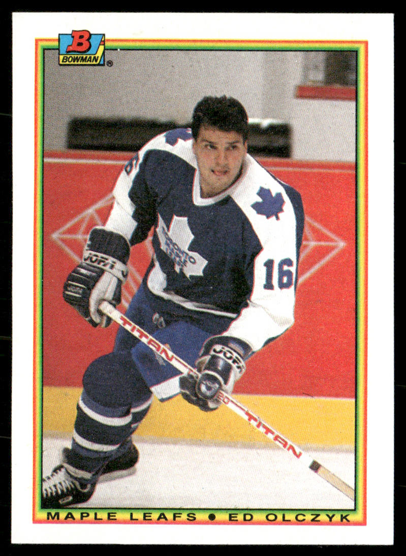 Ed Olczyk 1990-91 Bowman #161 Toronto Maple Leafs
