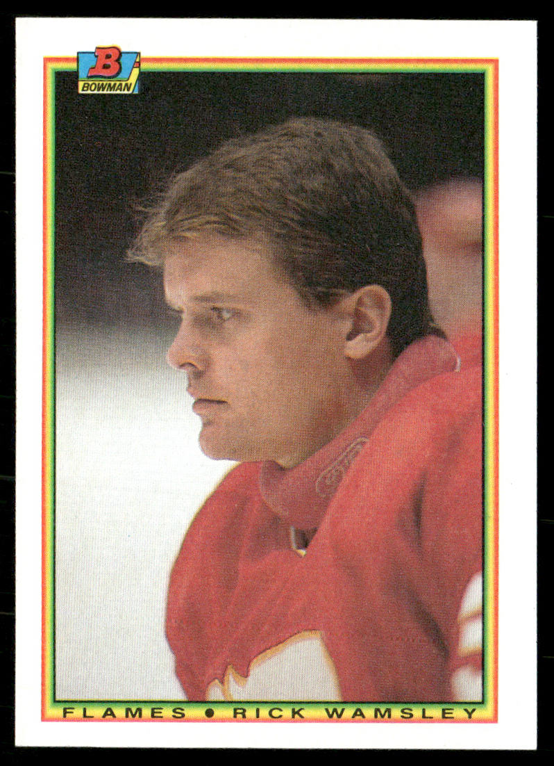 Rick Wamsley 1990-91 Bowman #98 Calgary Flames