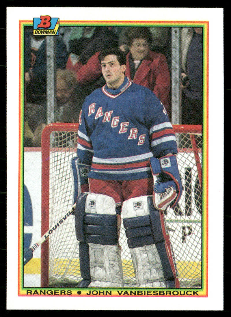 John Vanbiesbrouck 1990-91 Bowman #222 New York Rangers