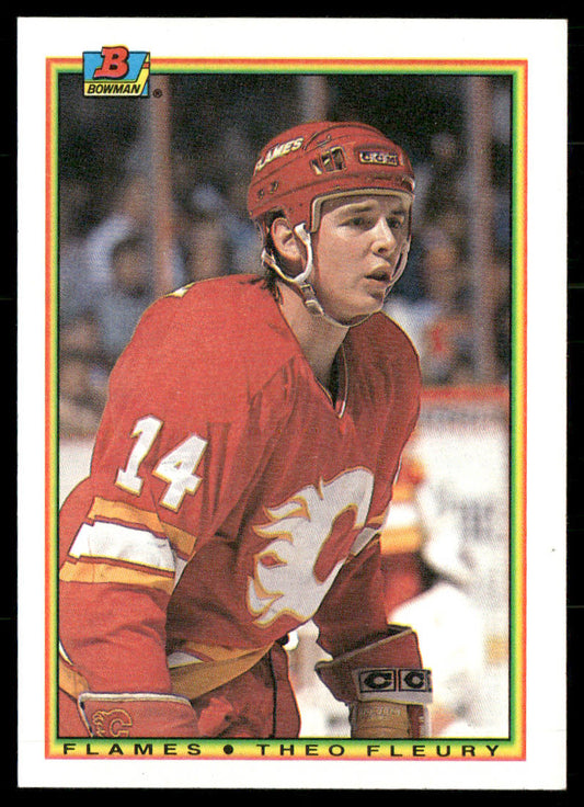 Theo Fleury 1990-91 Bowman #102 Calgary Flames