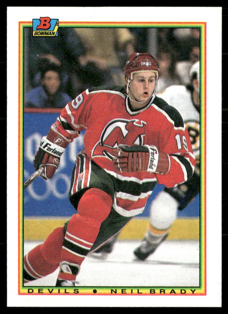 Neil Brady 1990-91 Bowman #88 RC New Jersey Devils