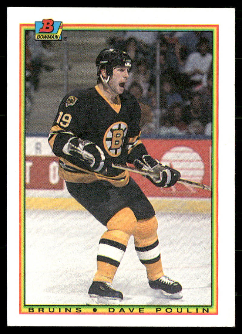 Dave Poulin 1990-91 Bowman #36 Boston Bruins