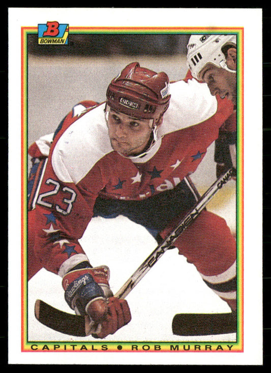 Rob Murray 1990-91 Bowman #74 RC Washington Capitals