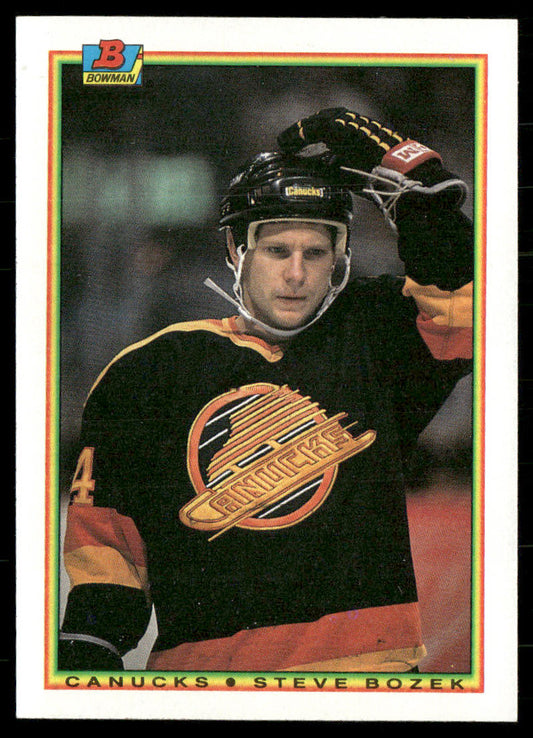 Steve Bozek 1990-91 Bowman #64 Vancouver Canucks