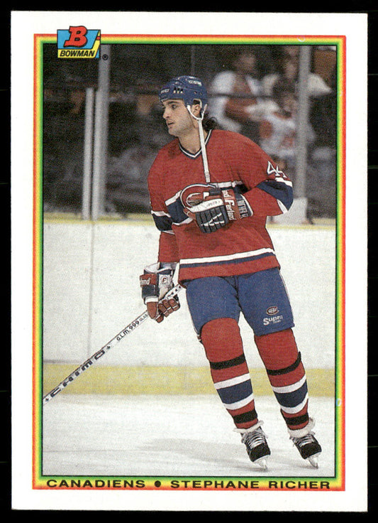Stephane Richer 1990-91 Bowman #45 Montreal Canadiens