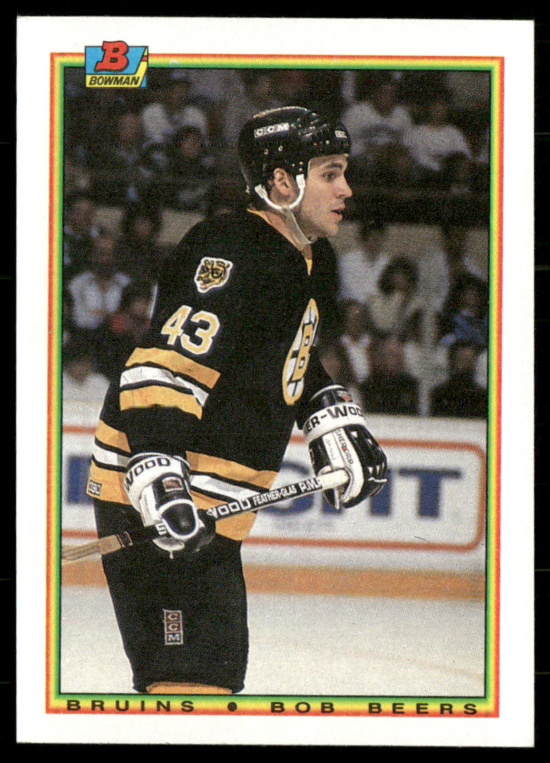 Bob Beers 1990-91 Bowman #34 RC Boston Bruins