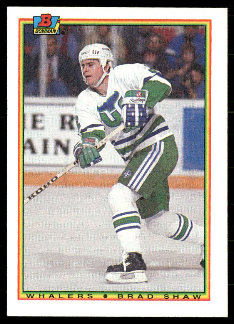 Brad Shaw 1990-91 Bowman #260 RC Hartford Whalers