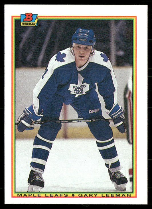 Gary Leeman 1990-91 Bowman #155 Toronto Maple Leafs
