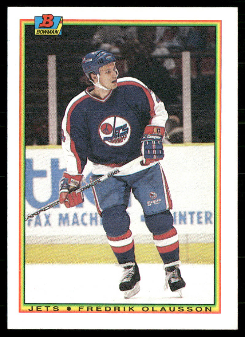 Fredrik Olausson 1990-91 Bowman #135 Winnipeg Jets