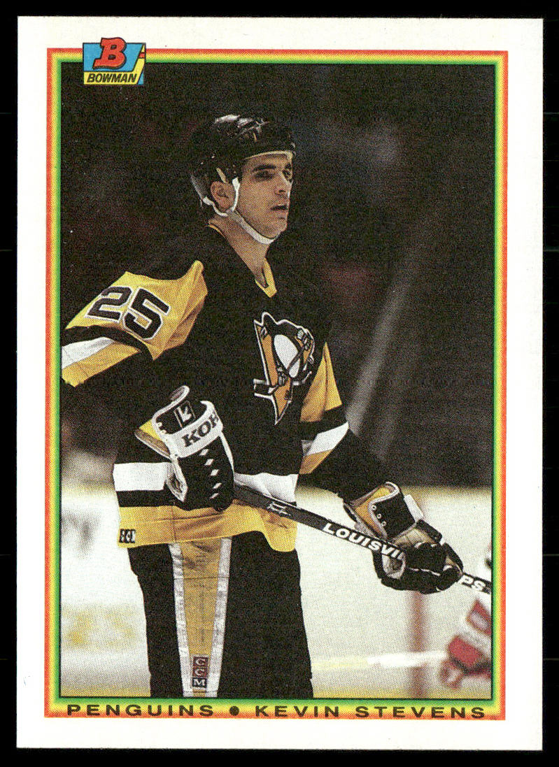 Kevin Stevens 1990-91 Bowman #208 RC Pittsburgh Penguins